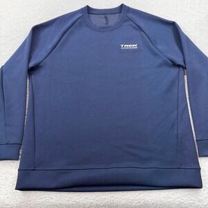 Trek Factory Racing Lululemon Men 2XL Long Sleeve Crew Neck Sweatshirt Blue